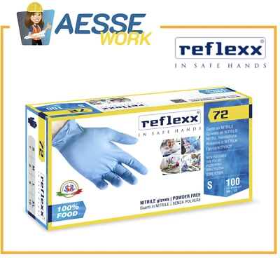 Guanti In Nitrile Reflexx 72 100 Pz. Food Line / Ristorazione / Hotel