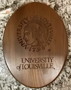 Universidad de Louisville 1798 - Placa de pared de madera - 8,5" x 11" ovalada - Imagen 1 de 9