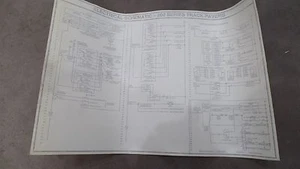 JOHN DEERE DIESEL 200 SERIES ELECTRICAL SCHEMATIC DECAL, BARBER GREENE A-46-2241 - Picture 1 of 10