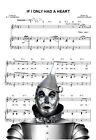 Fabric Block Sheet Music The Wizard of oz Tin Man If I only had a Heart