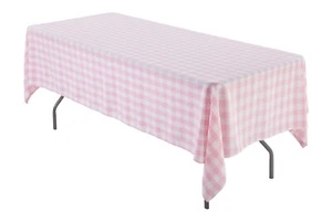 60" x 126" Rectangular Seamless Tablecloth For Wedding Restaurant Banquet Party - Picture 1 of 38