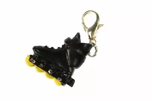 Rollerskates Charm Anhänger Rollschuhe Inlineskates Miniblings Skates schwz gelb - Bild 1 von 4