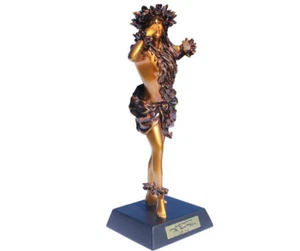 POHAKEA "Dawn's Light" Hawaiian Hula Girl Statue Kim Taylor Reece Bronze color - Picture 1 of 1