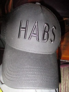 New With Tag Black On Black MONTREAL CANADIENS "HABS" Snapback Hat Line Change - Picture 1 of 5
