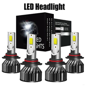 For Silverado 1500 2500 Classic 2007 LED Headlight 9005 9006 Hi-Low Beam White - Foto 1 di 16
