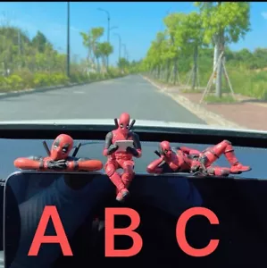 X-Men Deadpool Mini Figure Car Ornament Interior Dashboard Decor Creativ Gift - Picture 1 of 16