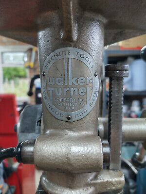 Walker Turner Floor Standing Pillar Drill Press - Made In Usa Over 70 Years Ago • 695£