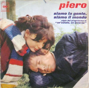 PIERO "SIAMO LA GENTE SIAMO IL MONDO" raro 45' mint - Picture 1 of 1