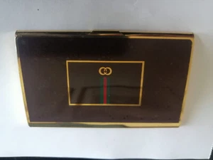 GUCCI porta biglietti da visita anni '70 metallo smaltato - Foto 1 di 3