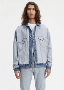 NWT $198 Levi’s Men’s Size XL About Face Denim Trucker Jacket - Picture 1 of 10