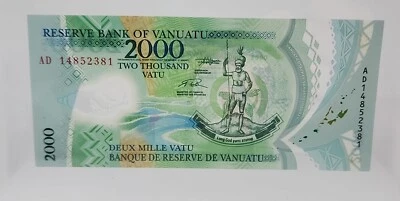 Vanuatu, 2000 Vatu, 2014, POLYMER, Birds - Image 1 of 4