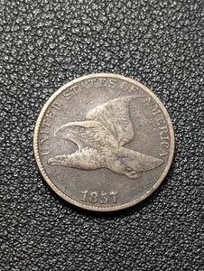 1857 Flying Eagle Copper Cent - Ships Free! - Picture 1 of 2