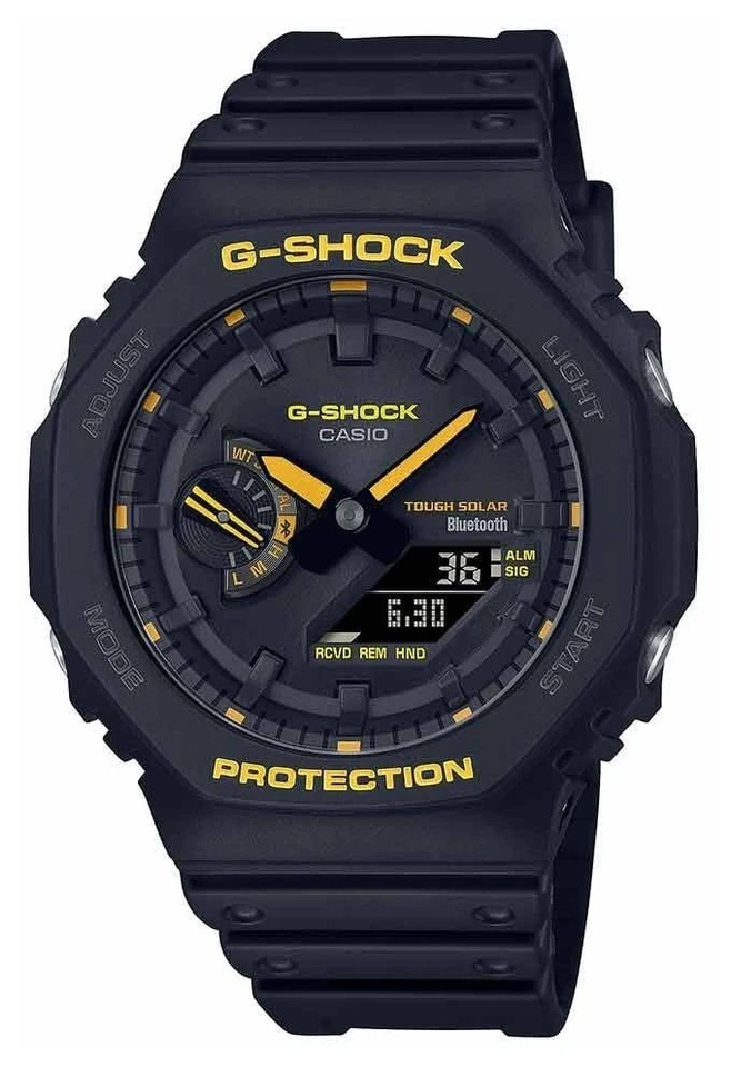 Casio G-Shock 'Attenzione Giallo' Resistente Serie Solare B2100 GA-B2100CY-1AER - Immagine 1 di 1