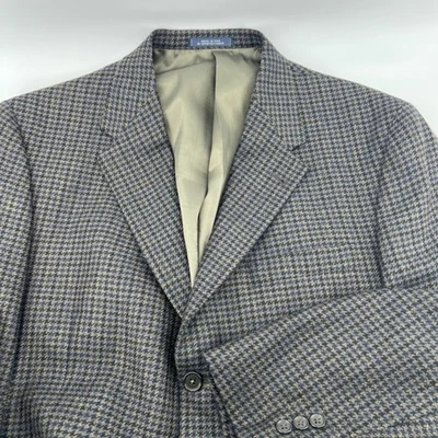 Blazer de lana Austin Reed London 42R pata de gallo tweed hecho en EE. UU. Marshall Field's Foto 1 de 4