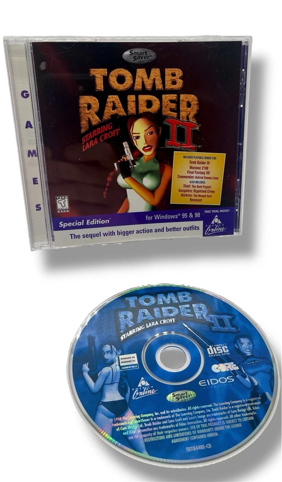Tomb Raider II Starring Lara Croft para computador pessoal PC testado completo - Imagem 1 de 4