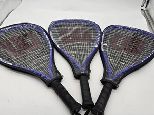 3 Wilson Racquetball Titanium Crushing Power Channel Rackets - Picture 1 of 7