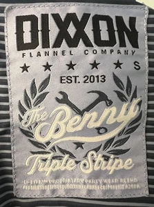 Dixxon Shirt Mens Small Blue Striped Button Up The Benny Party Triple - Picture 1 of 3