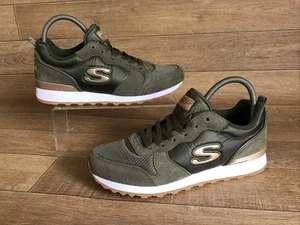 Scarpe da ginnastica Skechers donna Golden Gurl verde oliva UK 8 - EU 41 - US 10,5 NUOVE - Foto 1 di 13