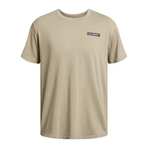 Men's Under Armour Hw Armour Label T-Shirt in Brown - Picture 1 of 2