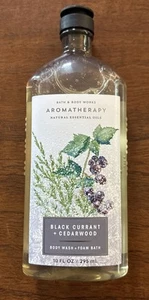 Bath & Body Works BLACK RIBES + LEGNO DI CEDRO Body Wash + bagno in schiuma 10 fl oz / NUOVO - Foto 1 di 3