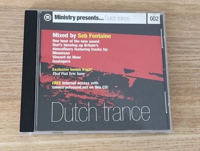 Ministry Of Sound Magazine Presents DUTCH TRANCE rare CD Seb Fontaine Mix Promo - Image 1 of 3