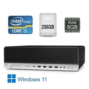 HP EliteDesk 800 G4 W11 SFF i5-8500 6 x 3 GHz 8 GB RAM 256GB NVME SSD Desktop PC - Bild 1 von 6