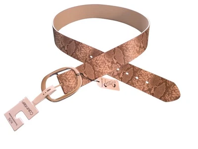 Calvin Klein Women's Dress Belt -Size X- Large Reversible Natural Snake Tan - Image 1 of 4