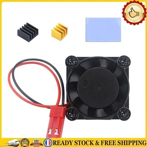 Cooling Fan Cooler Module+2x Heatsink Radiator Kit for Raspberry Pi 4 Model B & - Bild 1 von 12