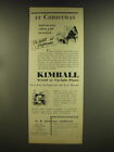 1935 Kimball Pianos Ad - À Noël et à toute autre occasion cadeau
