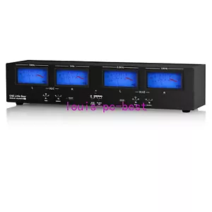Stereo RCA/XLR Switcher Box Analog VU Meter MIC Sound Level Display MIC Splitter - Picture 1 of 6
