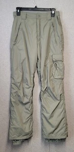Body Glove Snow Pants Small Mens Water Proof Nylon Tan zip pockets cargo 0469 - Picture 1 of 11