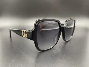 Nueva lente auténtica GUCCI GG0825S 001 FI negra negra degradada 58-16 - Imagen 1 de 6