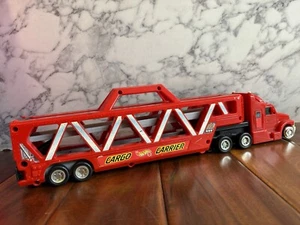 HOT WHEELS 1997 RED CARGO Carrier Hauler Semi Transport 18 1/2" Vintage Mattel - Picture 1 of 14