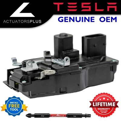 Actuador de cierre de cerradura de puerta trasera izquierda Tesla Model S OEM 2012-2019 **De por vida** Foto 1 de 4