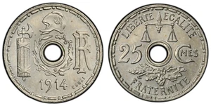 Test 25 Cents Becker 1914 Petit Module PCGS SP64 Gem-67.6 - Ma - Picture 1 of 2