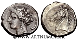 SICILE - SICULO-PUNIQUES, TÉTRADRACHME - Picture 1 of 1