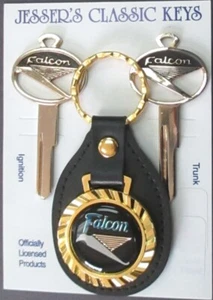 Original NOS Ford FALCON Yellow Gold Keys 3 Piece Royal Classic Set 1964 - Picture 1 of 6
