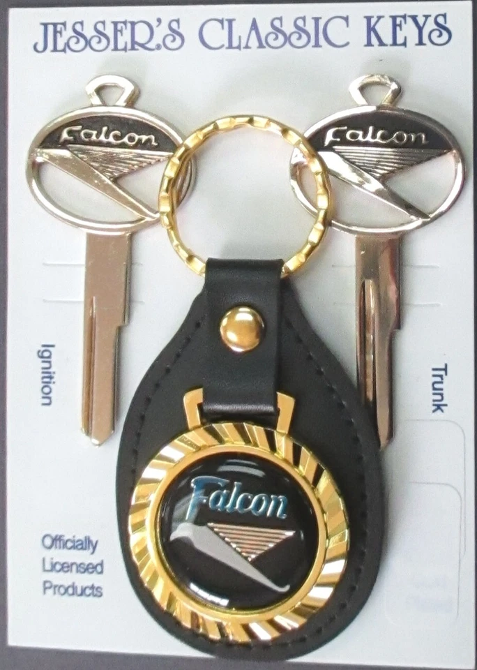Juego de 3 llaves de oro amarillo Ford Falcon Royal 1960 1961 1962 1963 1964 1965 Foto 1 de 4
