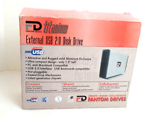 Fantom Drives Titanium 250GB External USB 2.0 Hard Disk Drive Vintage 7200 HDD