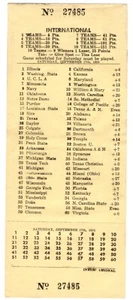 Vintage 17. September 1955 NCAA NFL Football Wettschein unbenutzt - Bild 1 von 1