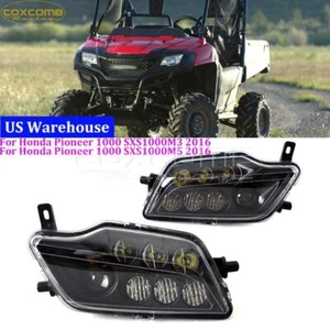 Front White LED Headlight Head Lamp For Honda PIONEER 1000 SXS1000 M3 / M5 2016 - Picture 1 of 12