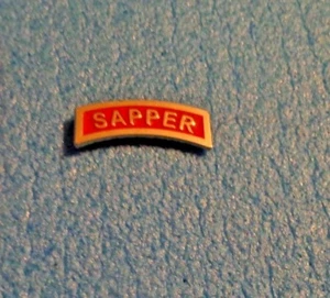 U.S.ARMY BADGE, DRESS MINIATURE, SAPPER TAB, METAL - Picture 1 of 1