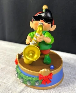 Hallmark Keepsake Stuey On Sax Christmas Ornament North Pole Tree Trimmers Band - Picture 1 of 6