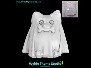 Ghost Dog Mold, Bath Bomb Mold, Soap Mold, Chocolate Mold, Halloween Mold - Picture 1 of 6