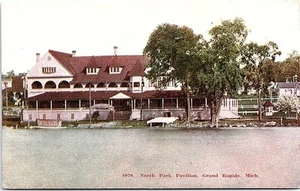 Unused Early Postcard North Park Pavilion Grand Rapids Michigan MI - Picture 1 of 2