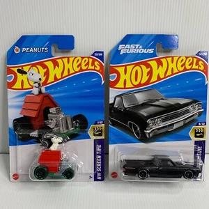 2025 Hot Wheels Screen Time Peanuts Snoopy #7 Fast & Furious Chevy El Camino #9 - Picture 1 of 8