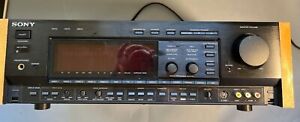 THE SONY TA-E1000ESD CONTROL AMPLIFIER PREAMP AND DSP, WOOD SIDES, NO rEMOTEI