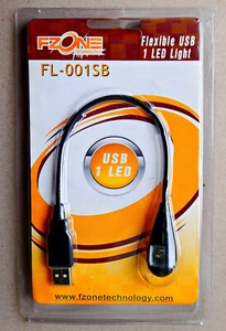 FZONE FLEXIBLE USB 1 LED LIGHT FL-001SB - FREE UK P&P!! - Photo 1/3