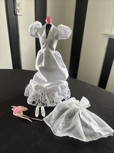 Vestido de novia vintage Mattel 1990 Barbie colección nupcial #779 completo - Imagen 1 de 14