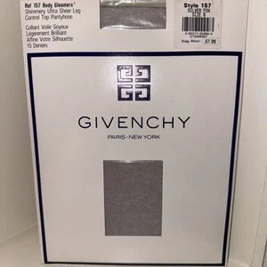 Vintage Givenchy Body GLEAMERS pantyhose Silver Fox Size B #157 - Picture 1 of 4